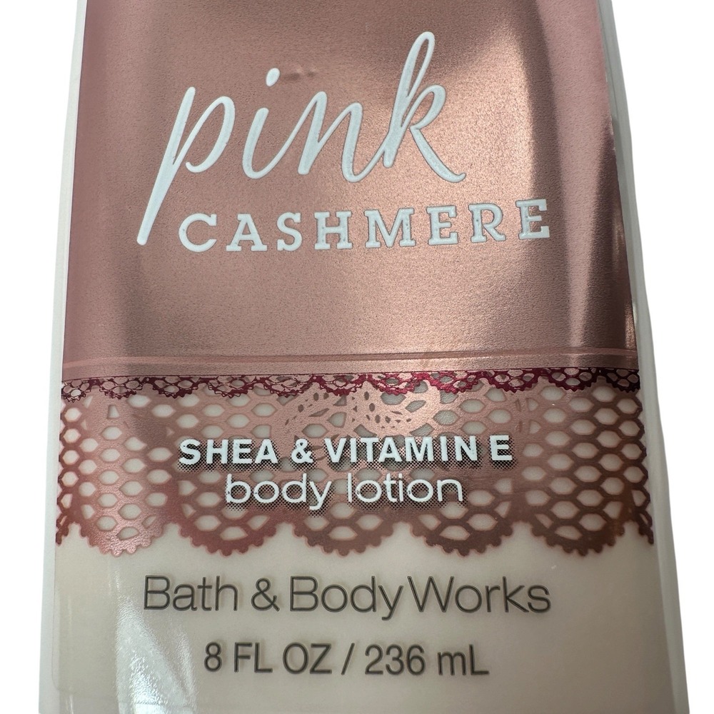 Bath & Body Works Pink Cashmere Shower Gel 10 oz Body Lotion 8 oz Set Retired - Picture 9 of 13